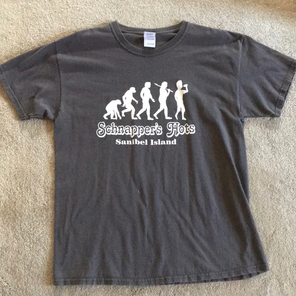 Evolution t shirt Schnapper’s Hots Sanibel Island